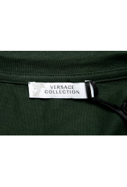 Versace Collection Men's Green Graphic Crewneck T-Shirt: Picture 5