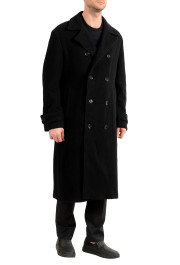 Hugo Boss Men's "Godeon-J" Black Wool Double Breasted Coat: Picture 2