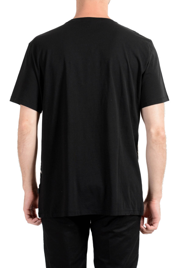 Just Cavalli Men's Black Graphic Crewneck T-Shirt : Picture 2