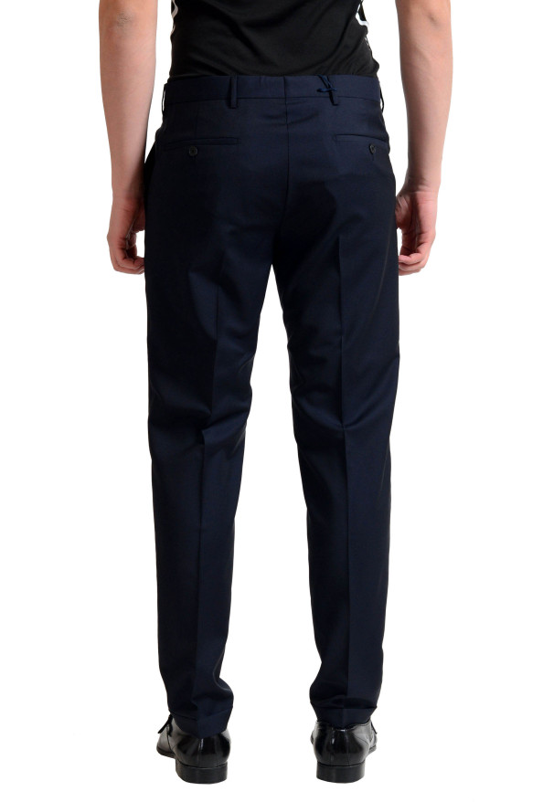 Prada Men's Wool Navy Blue Flat Front Dress Pants: Picture 3
