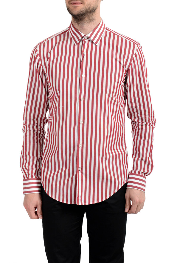 Hugo Boss "Ronni_3F" Men's Slim Striped Long Sleeve Casual Shirt