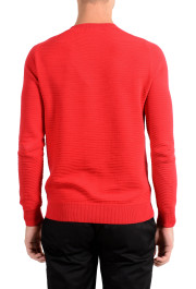 Malo Men's Red Ribbed Crewneck Sweater: Picture 4