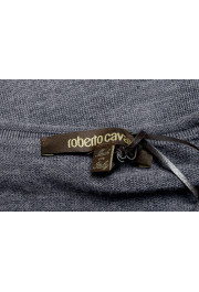 Roberto Cavalli Men's 100% Wool Gray Crewneck Sweater: Picture 5