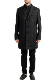 Hugo Boss "Nadim4" Men's Wool Slim Three Button Coat With Detachable Inner