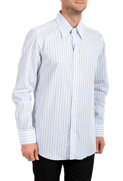 Dolce&Gabbana Men's Striped Long Sleeve Dress Shirt