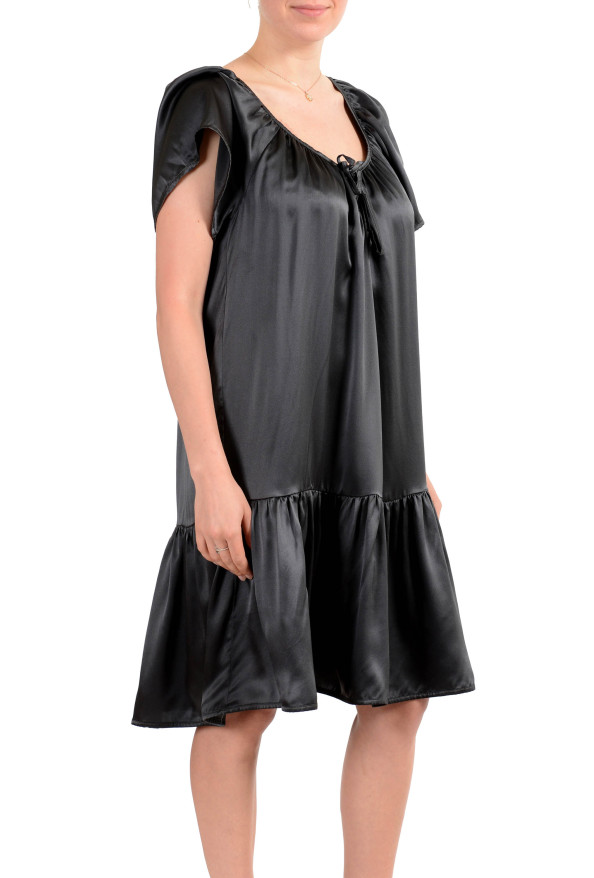 John Galliano Women's Gray 100% Silk Flare Dress: Picture 2
