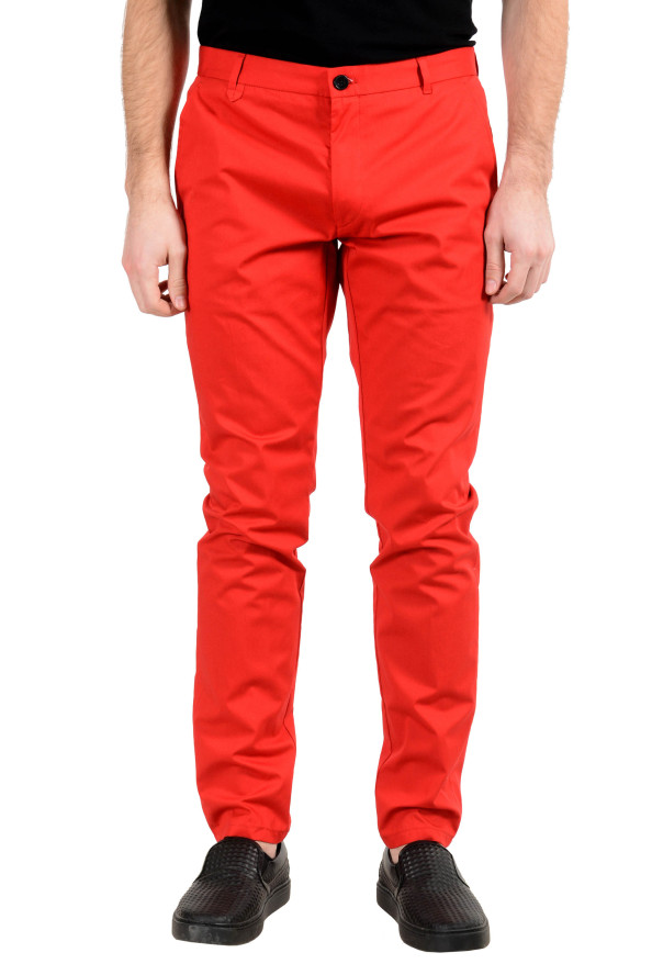 Hugo Boss "Heldor2" Men's Red Stretch Casual Pants