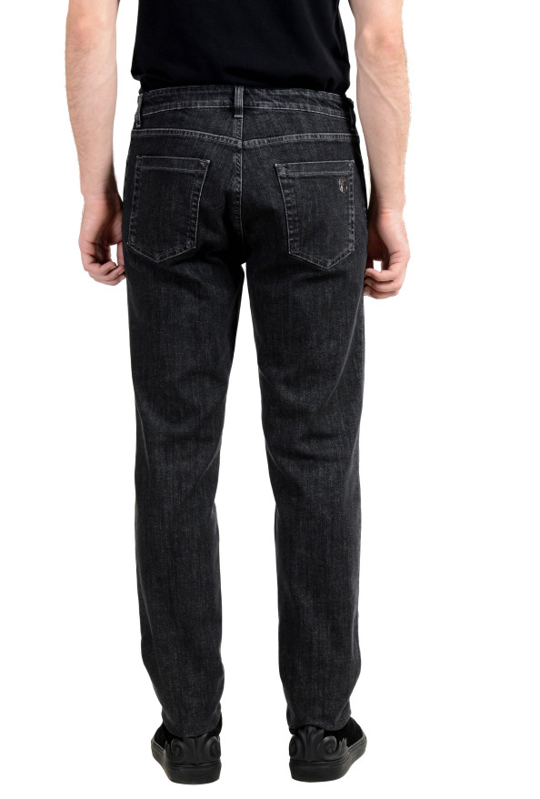 Versace Collection Men's Dark Gray Stretch Classic Jeans: Picture 3