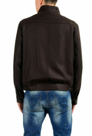 Malo Men's Wool Cashmere Full Zip Brown Lined Jacket: Picture 3