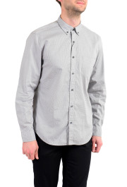Burberry Men's "Fred" Houndstooth Long Sleeve Button Down Shirt: Picture 3