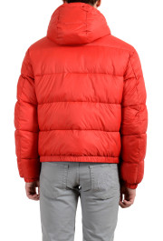 Versace Men's Red Logo Full Zip Hooded Parka Jacket: Picture 3