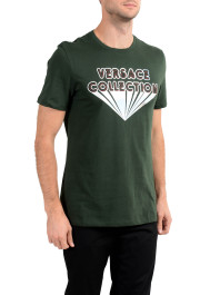 Versace Collection Men's Green Graphic Crewneck T-Shirt: Picture 4