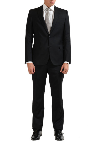 Versace Collection 100% Virgin Wool Black Two Button Men's Suit