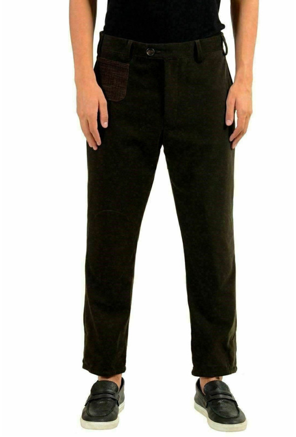 Moncler Men's Wool Brown Casual Pants