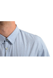 Hugo Boss Men's "EdoslimE" Blue Striped Long Sleeve Casual Shirt: Picture 5