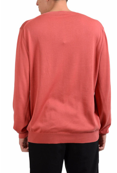 Malo Men's V-Neck Peach Light Pullover Sweater: Picture 2