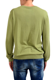 Malo Men's V-Neck Light Pullover Green Sweater: Picture 3
