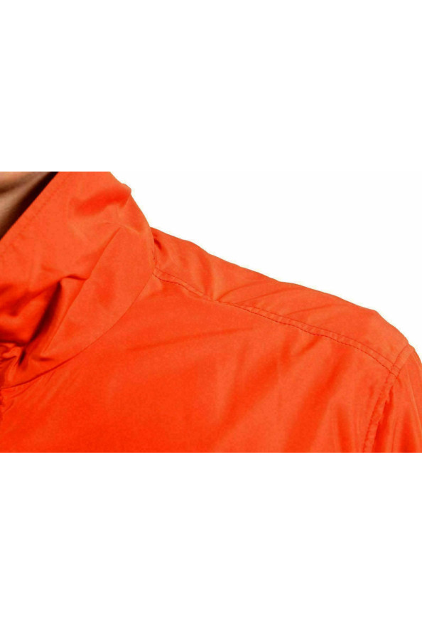 Versace Collection Men's Orange Full Zip Windbreaker Jacket: Picture 2