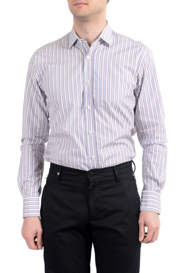 Etro Men's Multi-Color Striped Long Sleeve Dress Shirt: Picture 2