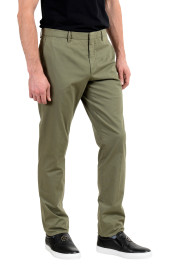 Burberry Men's Olive Green Stretch Casual Pants: Picture 2