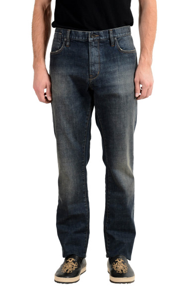 John Varvatos Star USA Bowery Men's Blue Slim Straight Leg Jeans 