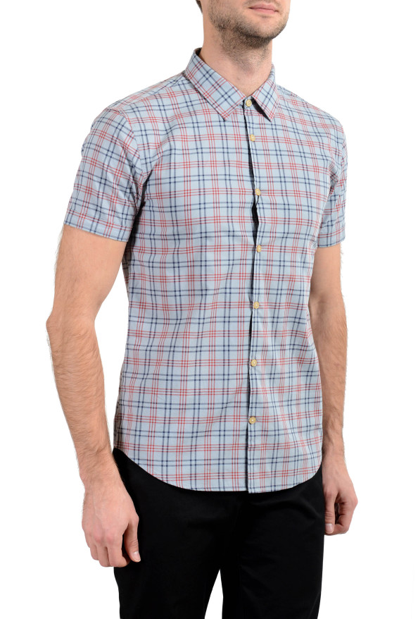 John Varvatos Multi-Color Checkered Short Sleeve Men's Casual Shirt: Picture 2