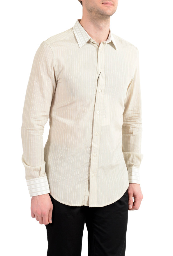 Dolce&Gabbana D&G "Mediure" Men's Beige Long Sleeve Casual Shirt : Picture 2