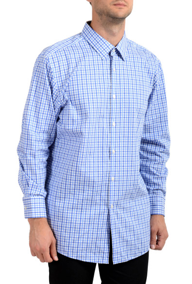 Hugo Boss Men's Marlow US Sharp Fit Plaid Long Sleeve Dress Shirt