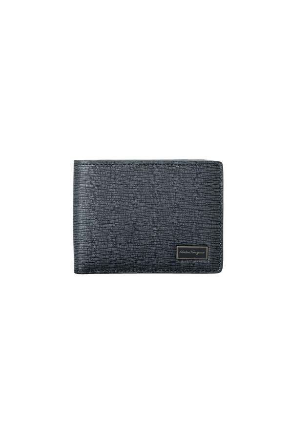 Salvatore Ferragamo Men's 100% Textured Leather Black Bifold Wallet