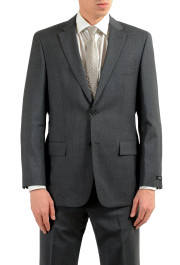 Hugo Boss "Paolini1/Movlo1US" Men's Dark Gray 100% Wool Two Button Suit: Picture 8