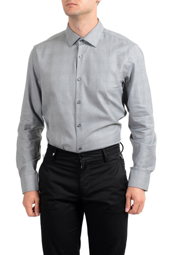 Hugo Boss Men's "Jenno" Slim Fit Plaid Long Sleeve Dress Shirt : Picture 2