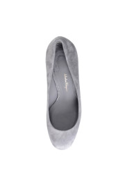 Salvatore Ferragamo Women's Lucca 85 Suede Leather High Heel Pumps Shoes: Picture 3