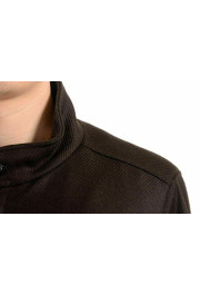 Malo Men's Wool Cashmere Full Zip Brown Lined Jacket: Picture 4