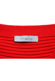 Malo Men's Red Ribbed Crewneck Sweater: Picture 5
