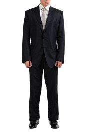 Versace Collection Wool Silk Gray Two Button Men's Suit