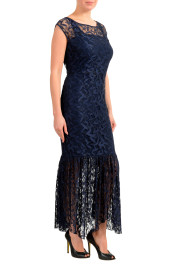 Hugo Boss Women's "Kalili-1" Dark Blue Lace Evening Dress: Picture 3