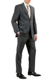 Hugo Boss "Paolini1/Movlo1US" Men's Dark Gray 100% Wool Two Button Suit: Picture 2