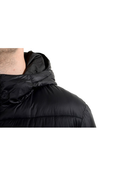 Versace Men's Black Logo Full Zip Hooded Parka Jacket: Picture 2