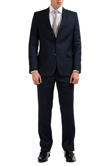 Versace Collection 100% Wool Navy Two Button Men's Suit