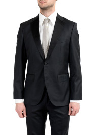 Hugo Boss "Jelvan/Livan" Men's Silk Wool Black Two Button Suit: Picture 9