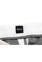 Hugo Boss "Riko-Pleats" Men's White Stretch Casual Pants: Picture 4