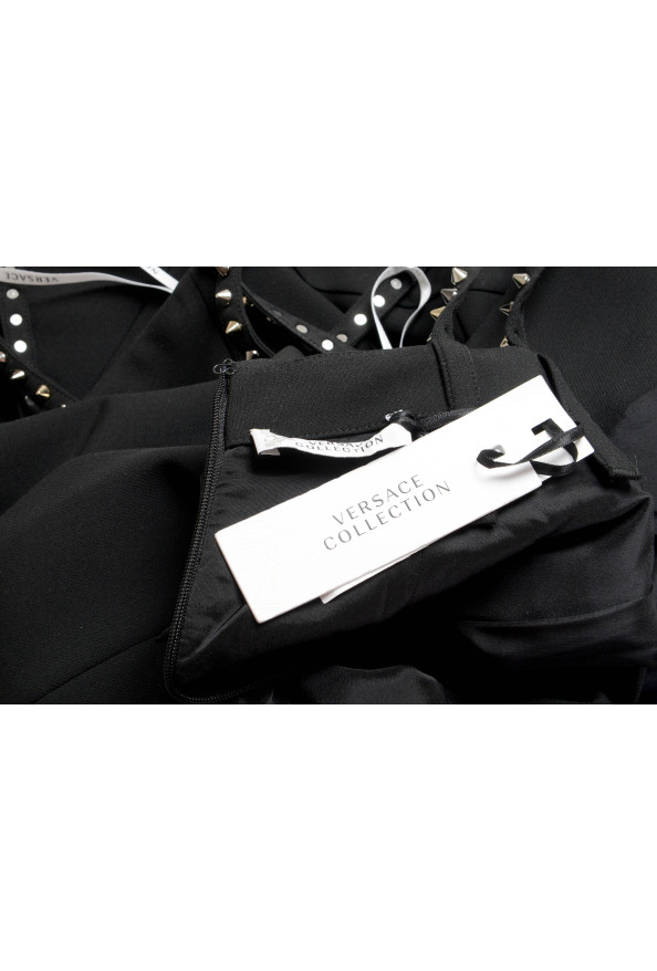 Versace Collection Women's Black Metal Studs Bodycon Mini Dress: Picture 4