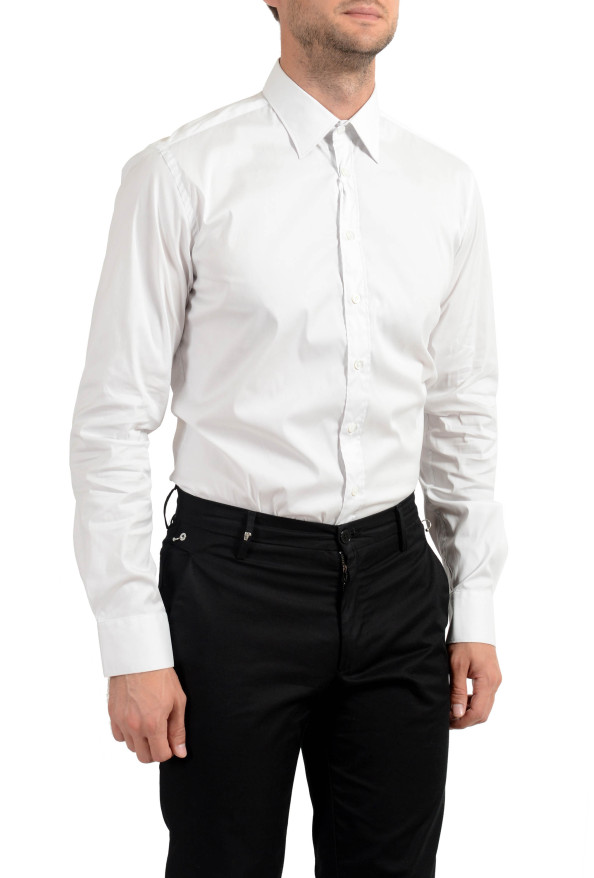Malo Men's Off White Stretch Long Sleeve Dress Shirt: Picture 3