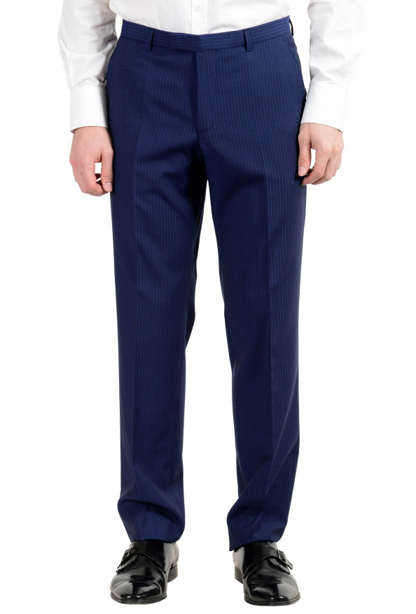 Hugo Boss "C-Jeffery/C-Simmon" Men's 100% Wool Blue Striped Two Button Suit: Picture 3