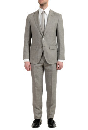 Hugo Boss "T-Harley/Goswin" Men's Linen Silk Wool Two Button Suit