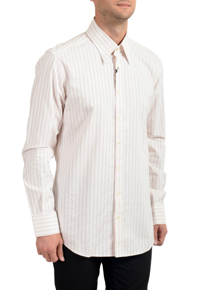 Dolce&Gabbana Men's Striped Slim Long Sleeve Dress Shirt 