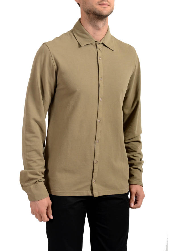 Malo Men's Brown Long Sleeve Casual Shirt: Picture 4