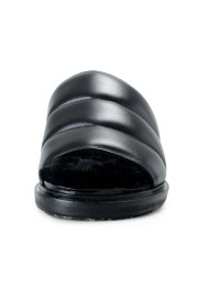 Marni Women's "Fusbett" Leather Sheepskin Slides Sandals Shoes: Picture 5