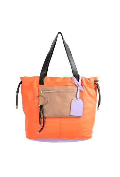 Versace 100% Leather Multi-Color Women's Handbag Shoulder Bag