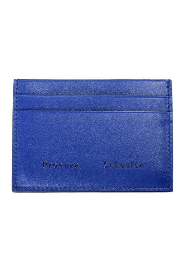 Proenza Schouler Women's Royal Blue 100% Leather Card Holder: Picture 4